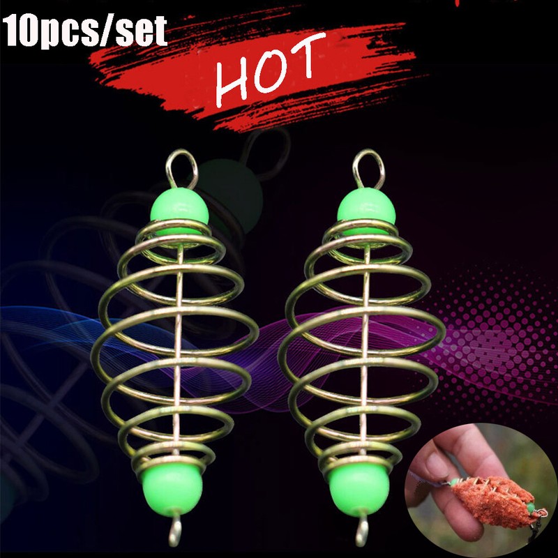 Method Leader Fishing Bait Spring Lure Hanging Tackle Stainless Steel Feeder