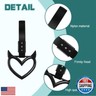 Kutyun 2PCS Devil Heart Handle Ring, Heart Hand Strap Drift Charm, Cute Heart-Shaped Warning Loops, Easy Installation Rear Bumper Warning Ring Decor, Interior Decoration for Car (Black)