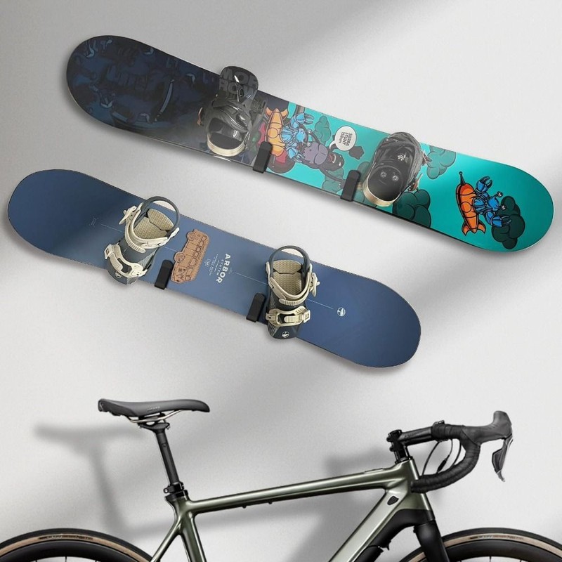 2pcs Wall Mount Snowboard Wall Mount Clips Portable Snowboard Mount Storage