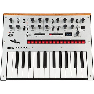 Korg Monologue Monophonic Analog Synthesizer Silver LN