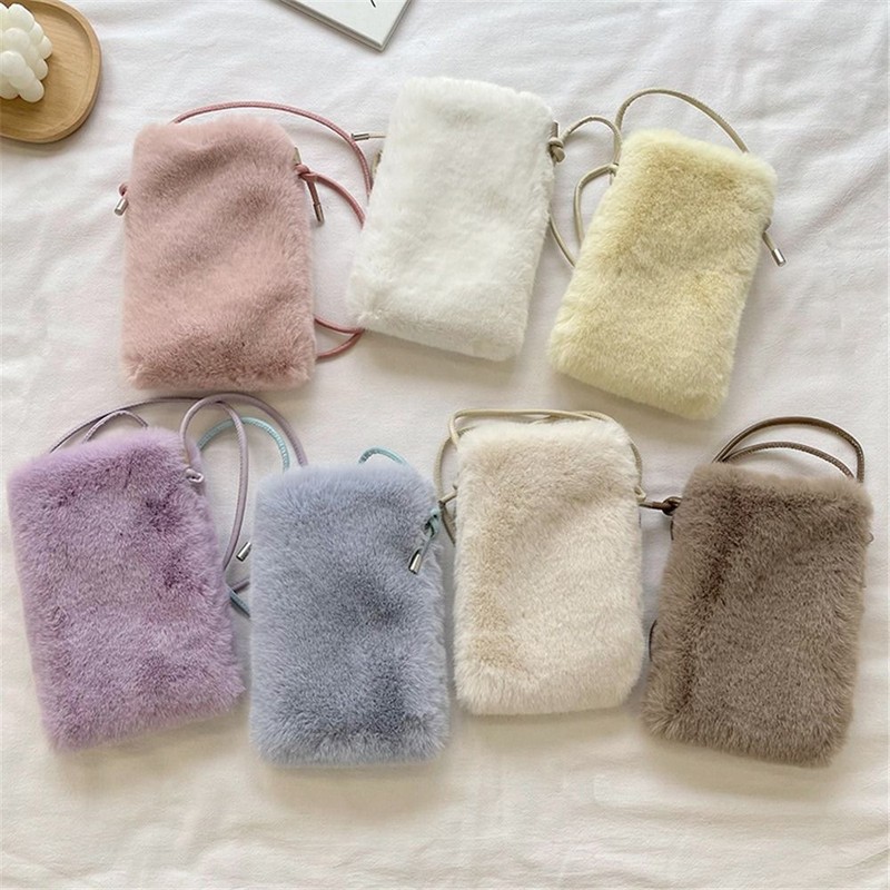 Plush Cute Shoulder Messenger Bag Crossbody Bag Cute Handbag