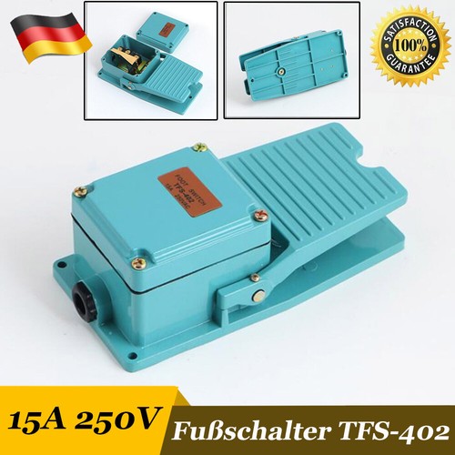 Fußschalter Fußpedal Schalter Selbst zurücksetzen TFS-402 Pedalschalter 15A 250V