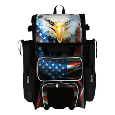 red white and blue boombah bag