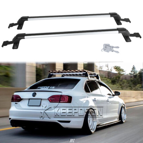 For Volkswagen Jetta GLI Roof Rack Crossbars Luggage Kayak Cargo Carrier Lock eBay