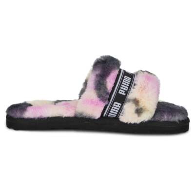 

Женские черные повседневные сандалии Puma Fluff TieDye Slide 38751902, Черный, Puma Fluff TieDye Slide