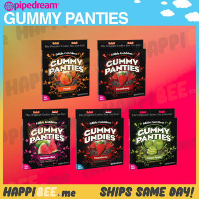Edible Crotchless Panties Couples Flavored Candy Gummy Lingerie Undies Foreplay