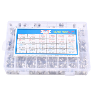 150PCS 360PCS Glass Tube Fuse 5x20mm 6x30mm Glass Tubular Fuses 250V 0.5-20A New