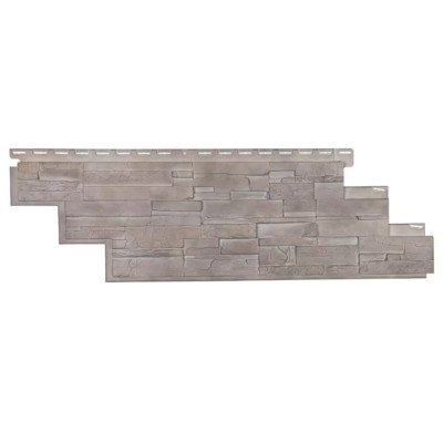 Dry Stacked Stone Limestone Vinyl Siding 10 Pack 41.5x13.125'' Professional Grade