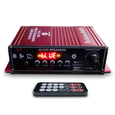 400W HiFi bluetooth 5.0 Power Amplifier Home Stereo Receiver Audio FM 2 Channel