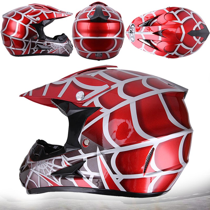 DOT Youth Helmet Child Kids Motorcycle Full Face Offroad Dirt Bike ATV Motocross