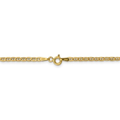 Pre-owned Superdealsforeverything Real 14k Yellow Gold 2.4mm Semi-solid Anchor Chain; 18 Inch;women & Men