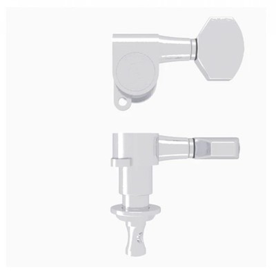 Hipshot Classic Closed Guitar Tuning Machine Chrome  .827'''' - 21mm Bass Side