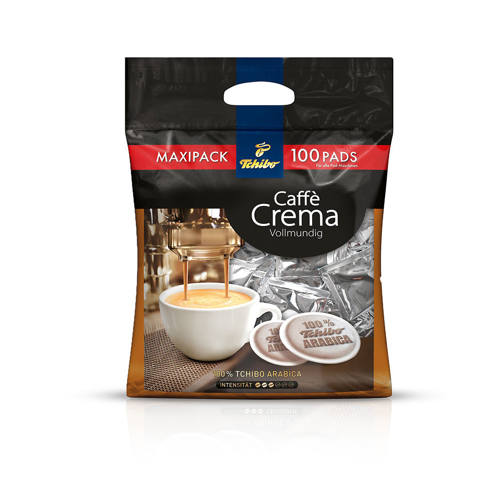 Tchibo Caffè Crema Kaffee-Pads, 100 Stück