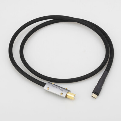 Viborg USB Cable HiFi USB B To Type C Audio Data Cable For DAC Mobile Tablet