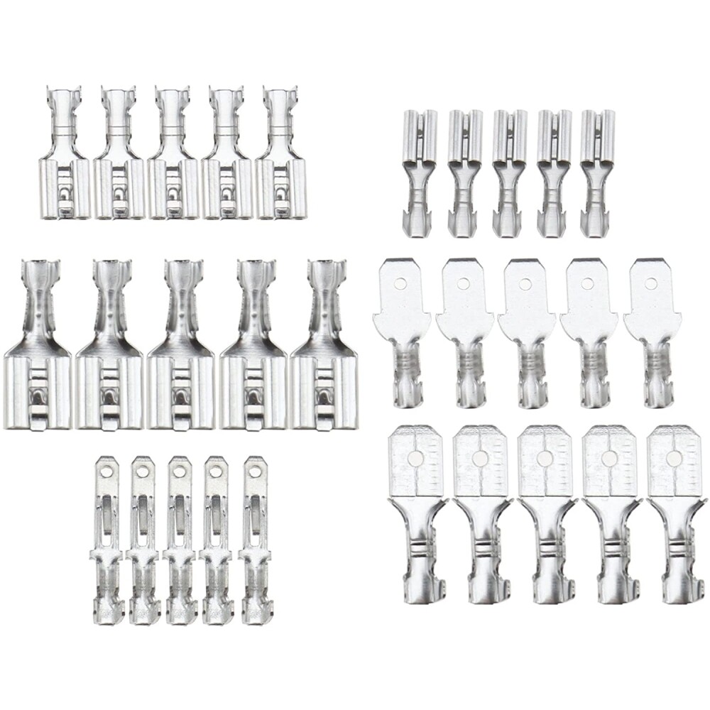 300x Assorted Insulated Electrical Wire Terminal Spade Crimp Connectors