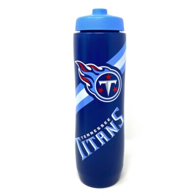 Tennessee Titans 32oz Squeezy Water Bottle, NFL Licensed BPA Free