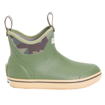 

Xtratuf Ankle Deck 6-дюймовые водонепроницаемые женские зеленые повседневные ботинки без застежки XWAB-CAM, Зеленый, Xtratuf Ankle Deck 6 Inch Waterproof Pull On
