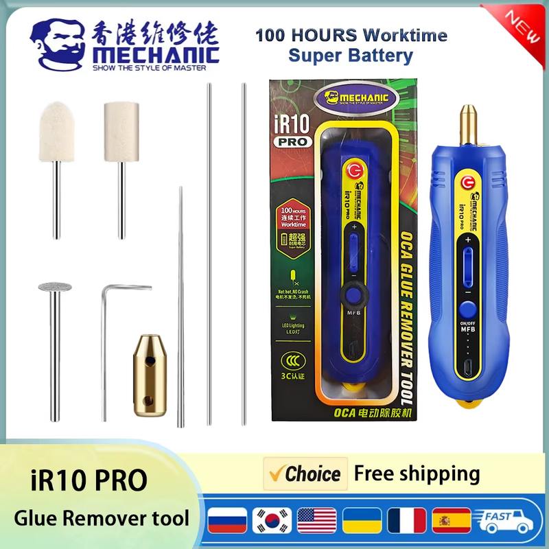 MECHANIC iR10 PRO Electric Glue Remover Pen 6in1 third gear adjustable for Mobil