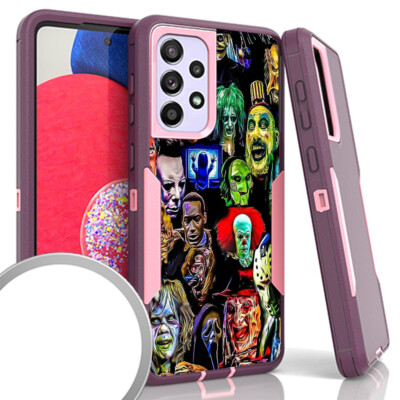 Horror Movies Purple Dual Impact Case for Samsung Galaxy A53 5G Phone