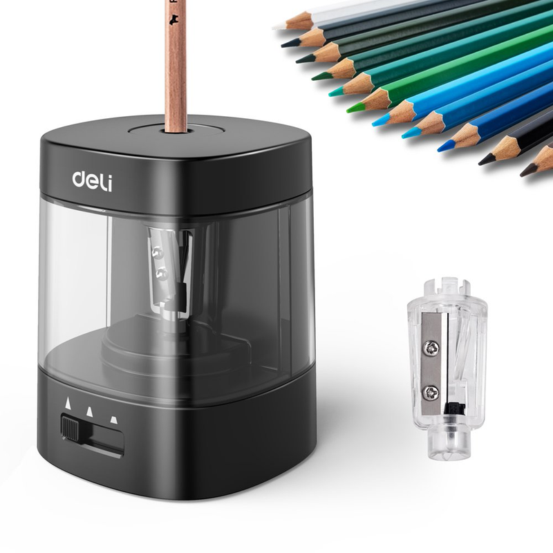 Electric Pencil Sharpener Heavy Duty Battery/USB Home Office Desk Automatic New
