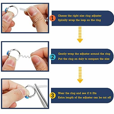 Ring Jewelry Sizers & Mandrels Size Adjuster With Polishing Cloth,3 Sizes Fit Of