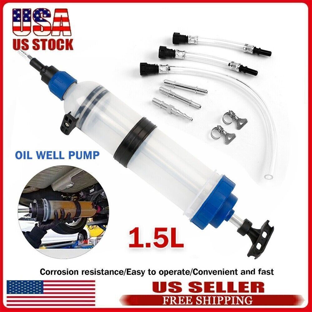 Suction Filler Fluid Transfer Hand Syringe Gun Pump Extracto