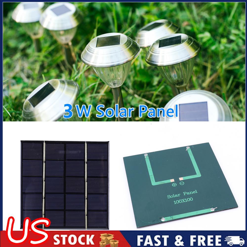 Solar Panel 3W 5V DIY Solar Cell for Moblie Phone Charger Outdoor Battery Supply