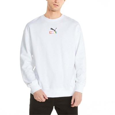

Толстовка мужская белая Puma Brand Love Crew Neck 533664-02, Белый