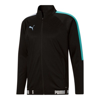 

Мужская спортивная куртка Puma Speed FullZip с логотипом черного цвета, повседневная спортивная верхняя одежда 658216, Черный, Puma Speed FullZip Logo Track Jacket