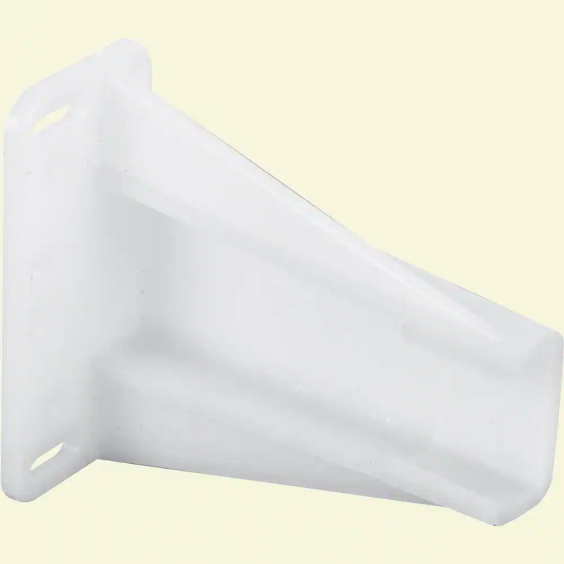 Drawer Side Track Brackets, White Nylon (1-pair) | Back Line Backplate By In R