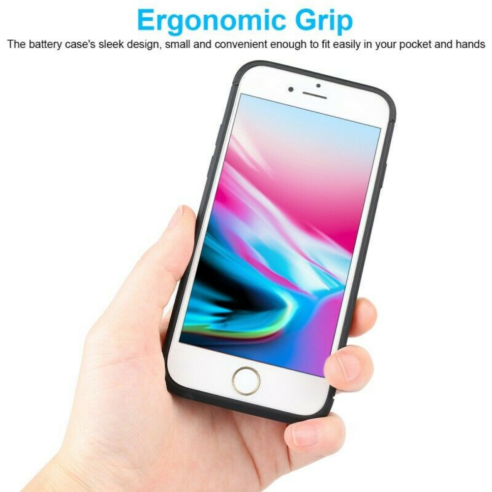 For iPhone 8 7 6 Plus SE External Battery Charger Case Power Bank Charging Cover