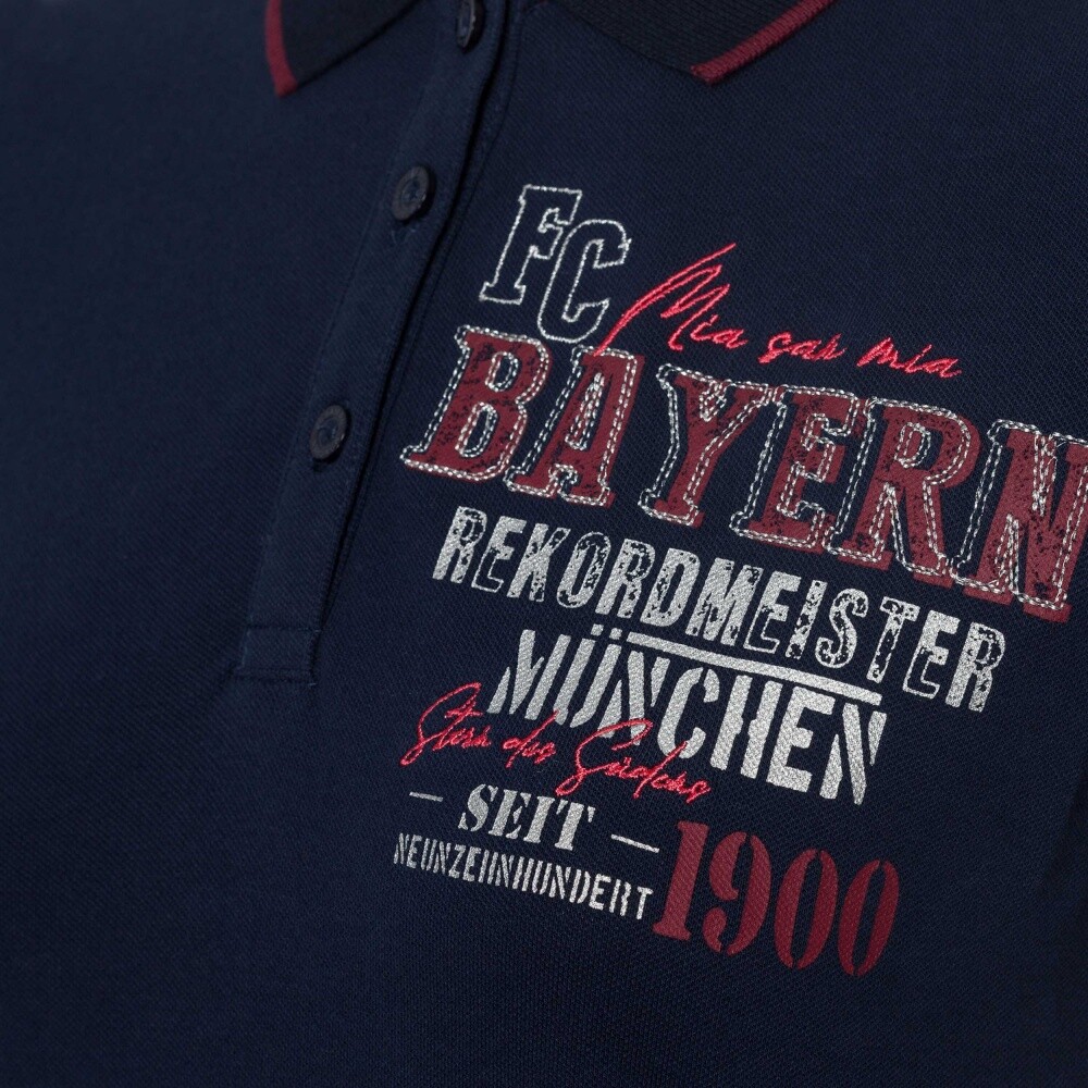 FC Bayern München Damen Poloshirt navy Rekordmeister Gr. XXL Polo Shirt FCB