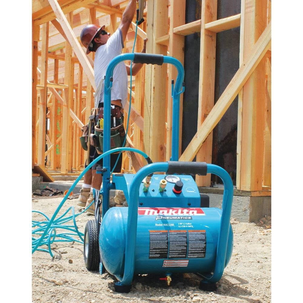 Makita Air Compressor 3.0-HP, Model MAC5200, with 1/4-in male universal coupler