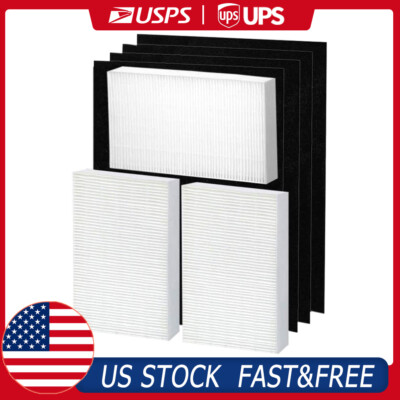 3 Hepa & 4 Carbon Pre Filters For Honeywell HPA300 Air Purifier HRF-R3 HRF-AP1