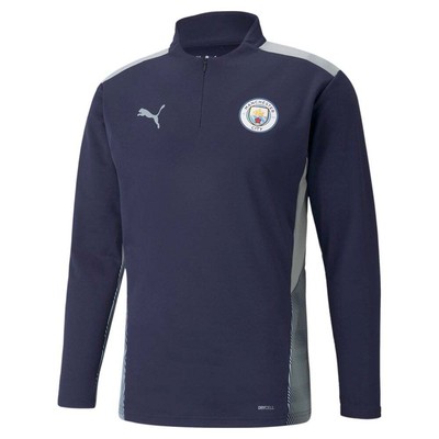 

Puma Mcfc Training Mock Neck Long Sleeve Qtr Zip Pullover Mens Size  Casual, Синий, Puma Mcfc Training Mock Neck Long Sleeve Qtr Zip Pullover