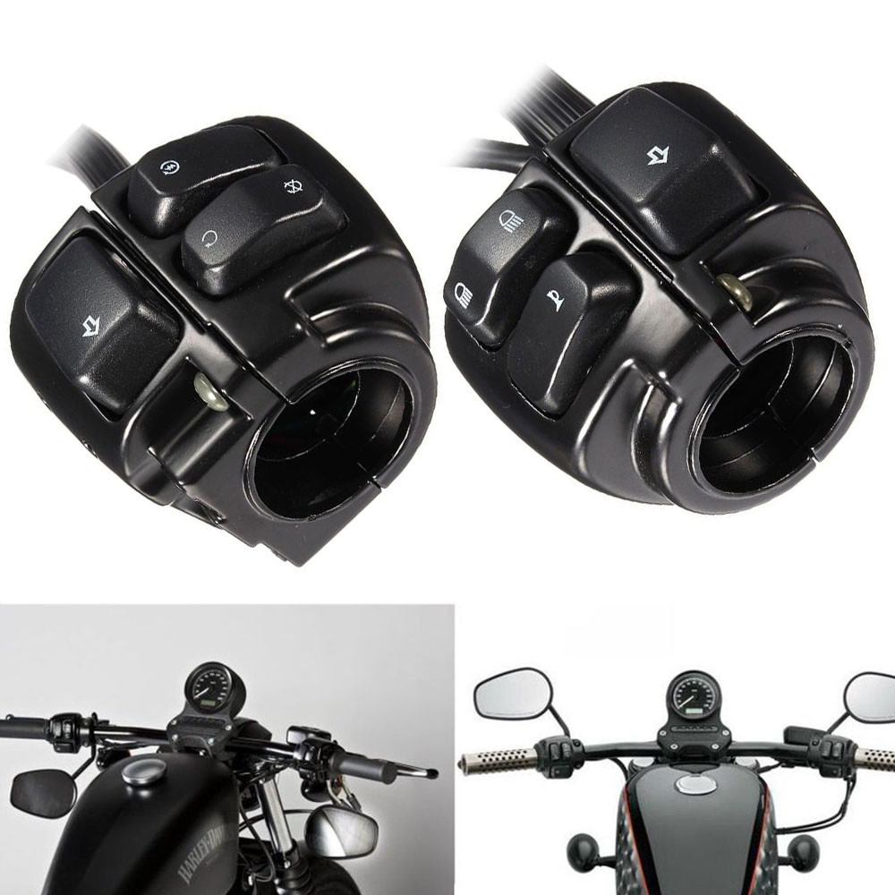 1" Handlebar Control Switches & Wiring&Hand Grips For Harley Sportster