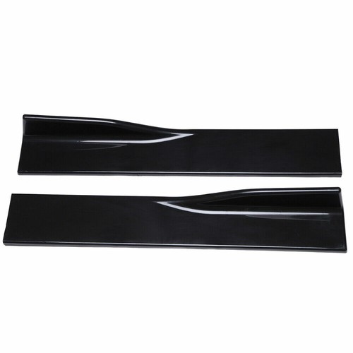 For Honda Accord 2000-2021 78.7'' Gloss Black Side Skirt Extension Lip Rocker