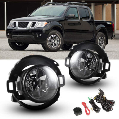 Fog Lights for 2010-2019 Nissan Frontier Fronet Bumper Lamps Wiring Switch Kits