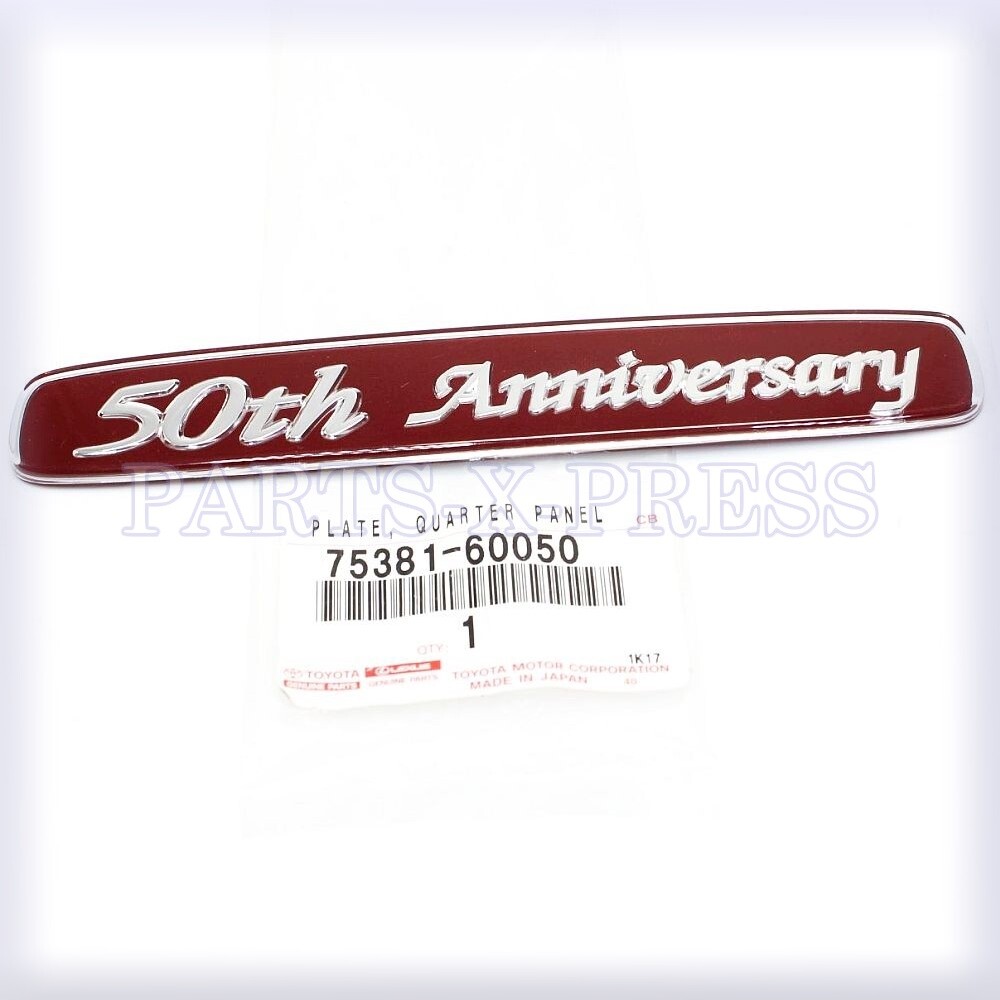 OEM GENUINE TOYOTA HOOD PANEL QUARTER EMBLEM BADGE 