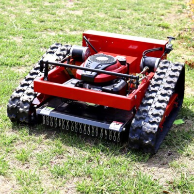 Grass Cutting Machine  Remote Control Gasoline Track Automatic Lawn Mower