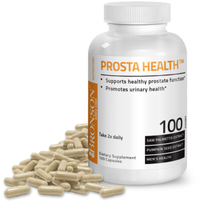 Bronson Prosta Health для поддержки простаты для мужчин, 100 капсул