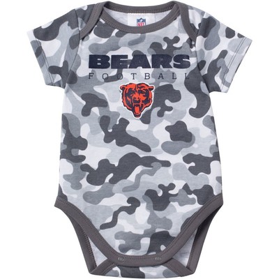 Камуфляжное боди Chicago Bears для маленьких мальчиков, 0-3 месяца
