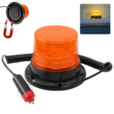 Amber 30LED Rotating Strobe Light Rooftop Flash Beacon Emergency Warning 12V-24V