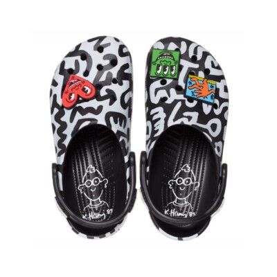 KEITH HARING X CROCS "POP ART" CLASSIC CLOG ADULT SIZE 209488-001