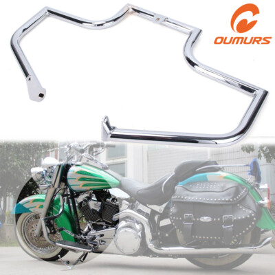 Highway Engine Guard Crash Bar For Harley Heritage Slim Softail Fatboy 00-2017