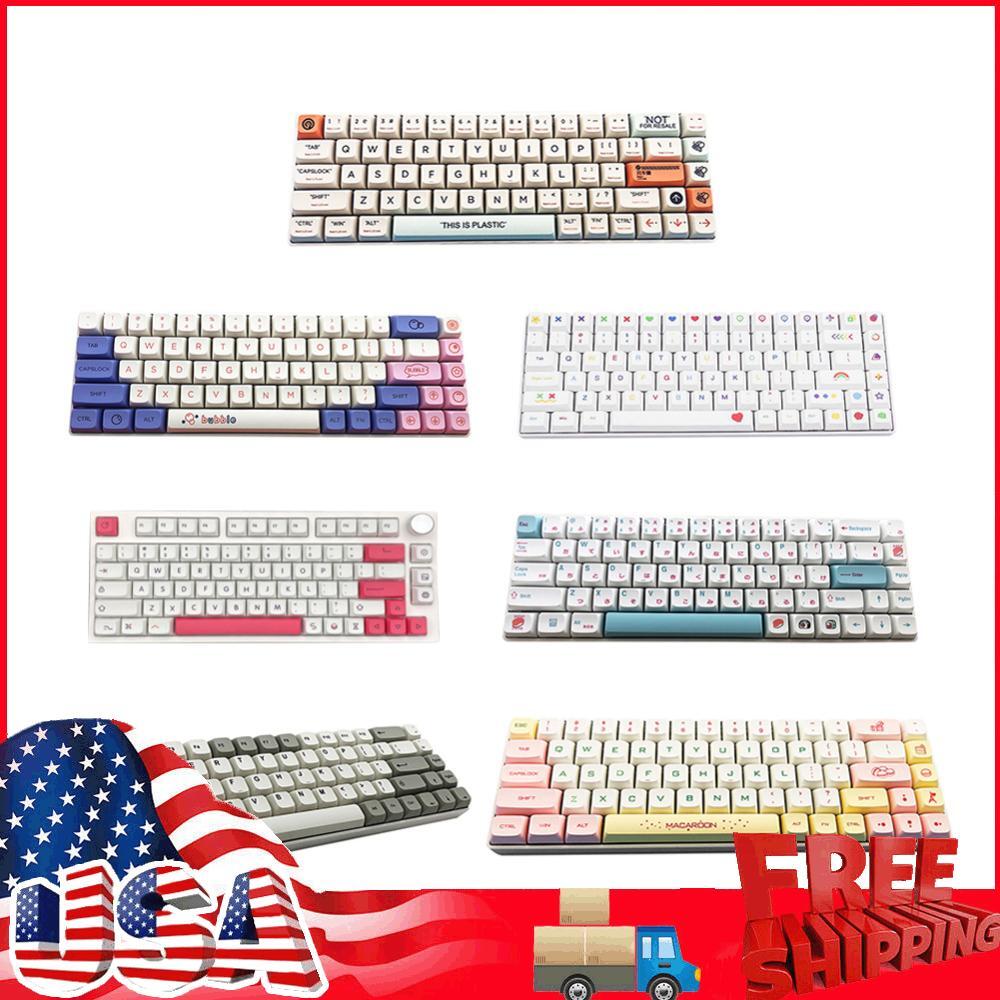 127pcs Mechanical Keyboard Keycaps XDA Height Computer Accessory for MX Switches