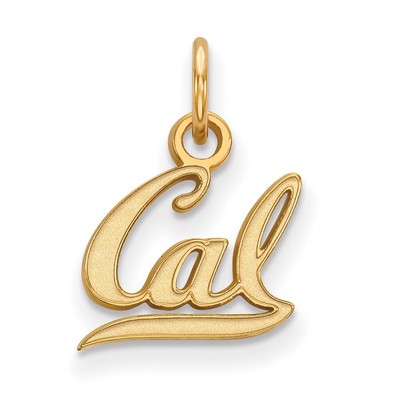 Sterling Silver Gold-plated LogoArt University of California Berkeley XS Pendant