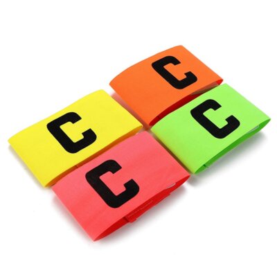 4 Pack Football Soccer Captain Armband Anti-Drop Captains Elastic Armbands