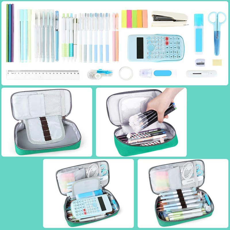 Pen Case Large Storage Bag Pouch Holder Box Desk Or