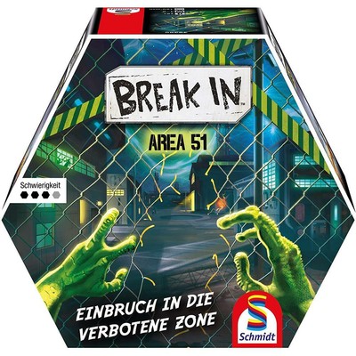Schmidt Spiele 49380 Break In, Area 51, Rätselspiel, Actionspiel